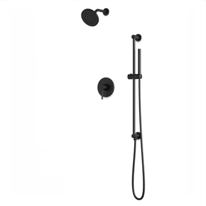 Artos - Opera 2-Way Pressure Balance Shower Trim Kit with Hand Shower on Integrated Slide Bar