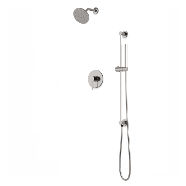 Artos - Opera 2-Way Pressure Balance Shower Trim Kit with Hand Shower on Integrated Slide Bar