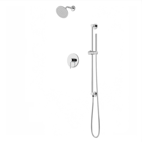 Artos - Opera 2-Way Pressure Balance Shower Trim Kit with Hand Shower on Integrated Slide Bar