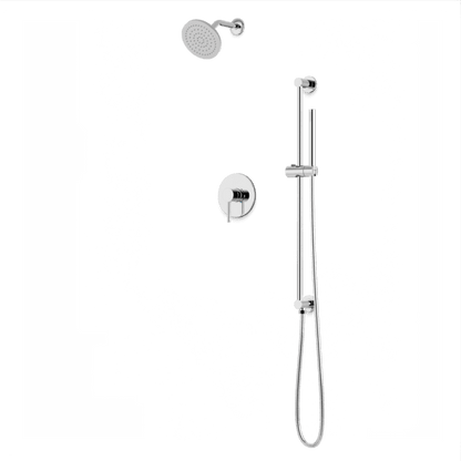 Artos - Opera 2-Way Pressure Balance Shower Trim Kit with Hand Shower on Integrated Slide Bar