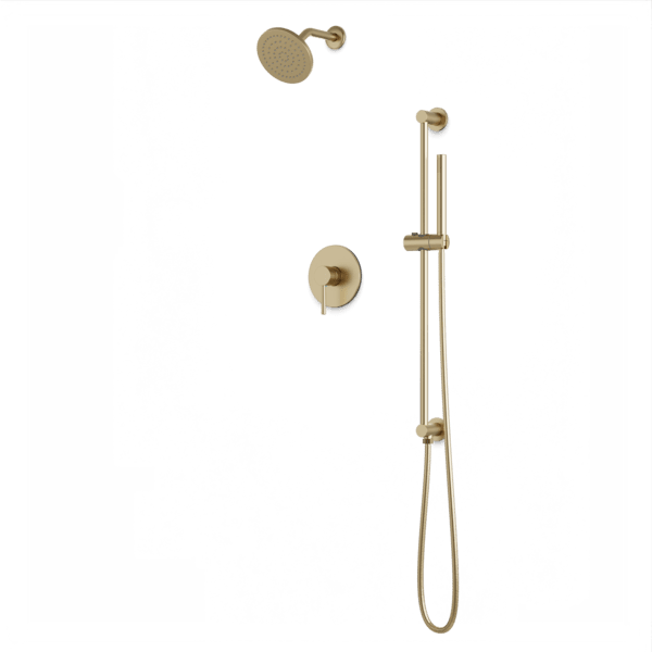 Artos - Opera 2-Way Pressure Balance Shower Trim Kit with Hand Shower on Integrated Slide Bar