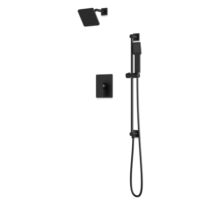 Artos - Edge 2-Way Pressure Balance Shower Trim Kit with Hand Shower on Integrated Slide Bar