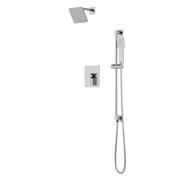 Artos - Edge 2-Way Pressure Balance Shower Trim Kit with Hand Shower on Integrated Slide Bar