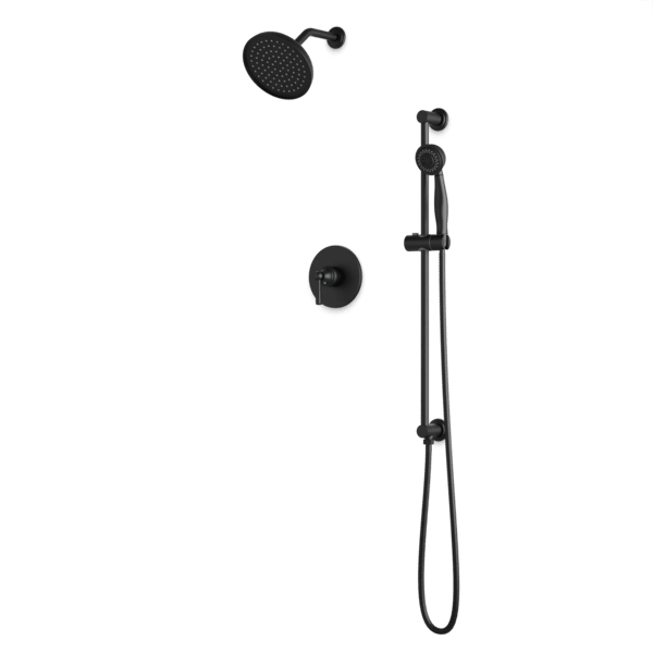 Artos - Classic 2-Way Pressure Balance Shower Trim Kit with Hand Shower on Integrated Slide Bar