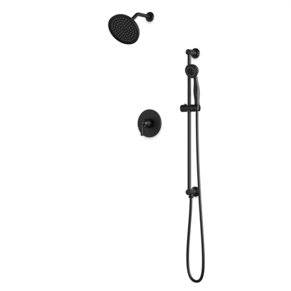 Artos - Classic 2-Way Pressure Balance Shower Trim Kit with Hand Shower on Integrated Slide Bar