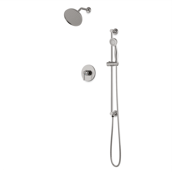Artos - Classic 2-Way Pressure Balance Shower Trim Kit with Hand Shower on Integrated Slide Bar