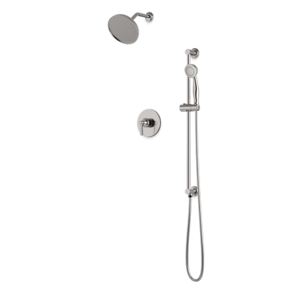 Artos - Classic 2-Way Pressure Balance Shower Trim Kit with Hand Shower on Integrated Slide Bar