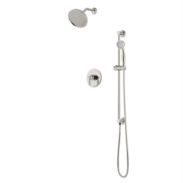 Artos - Classic 2-Way Pressure Balance Shower Trim Kit with Hand Shower on Integrated Slide Bar