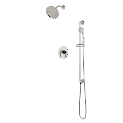 Artos - Classic 2-Way Pressure Balance Shower Trim Kit with Hand Shower on Integrated Slide Bar