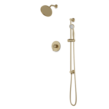 Artos - Classic 2-Way Pressure Balance Shower Trim Kit with Hand Shower on Integrated Slide Bar