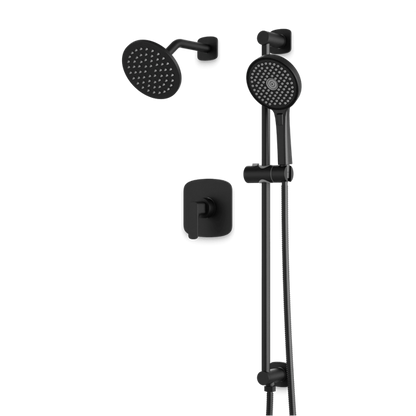 Artos - Harmony 2-Way Pressure Balance Shower Trim Kit with Hand Shower on Integrated Slide Bar