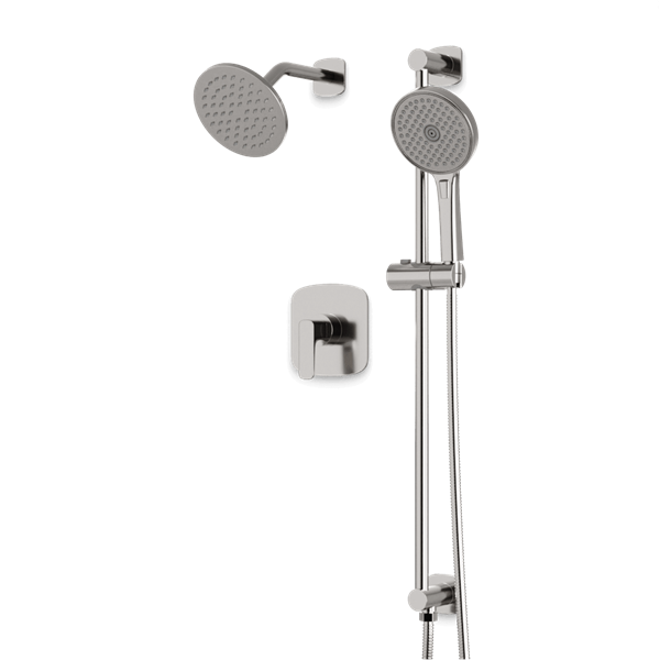Artos - Harmony 2-Way Pressure Balance Shower Trim Kit with Hand Shower on Integrated Slide Bar