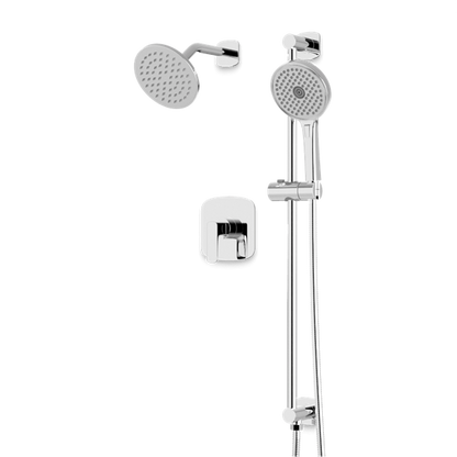 Artos - Harmony 2-Way Pressure Balance Shower Trim Kit with Hand Shower on Integrated Slide Bar