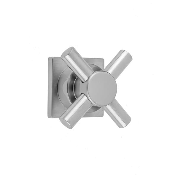 Jaclo - Contempo Cross with Square Escutcheon Trim for Exacto Volume Controls and Diverters (J-VC34 / J-VC12 / J-20682 / J-20686 / J-20687 / J-20688 / J-20689)
