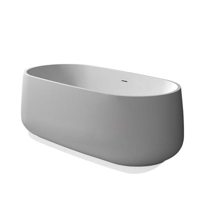 Lacava - Ottavo Free-Standing Soaking Bathtub Made Of White Solid Surface
