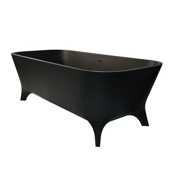 Lacava - Giulia Free-Standing Soaking Bathtub Made Of White Solid Surface