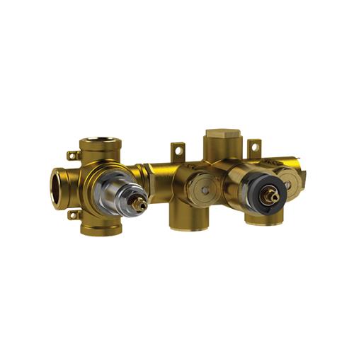 Flusso - 3/4 Inch Thermostatic Valve - 3 Outputs