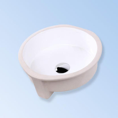 Lacava - Twin Set Under-Counter Porcelain Sink With An Overflow. Unglazed Exterior. Diam: 11-7/8 Inch, H: 5 Inch