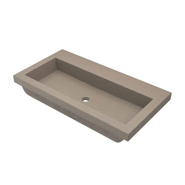 Native Trails - Trough 3619 NativeStone Rectangular Bathroom Sink