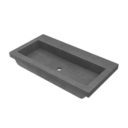 Native Trails - Trough 3619 NativeStone Rectangular Bathroom Sink