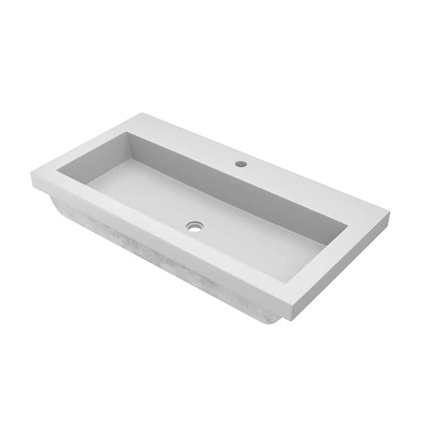 Native Trails - Trough 3619 NativeStone Rectangular Bathroom Sink