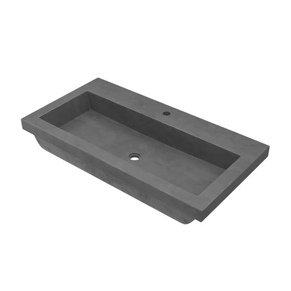 Native Trails - Trough 3619 NativeStone Rectangular Bathroom Sink