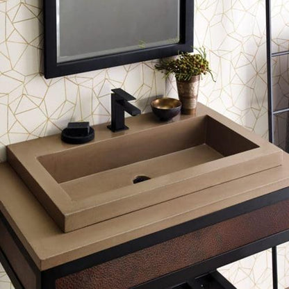 Native Trails - Trough 3019 NativeStone Rectangular Bathroom Sink