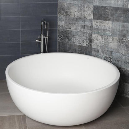 Lacava - Twin Set Free-Standing Soaking Bathtub Made Of White Solid Surface