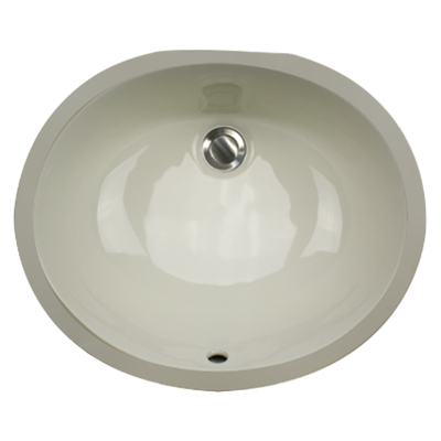 Nantucket Sinks - 17 Inch X 14 Inch Undermount Ceramic Sink In Bisque