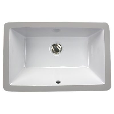 Nantucket Sinks - 19 Inch X 11 Inch Undermount Ceramic Sink In White