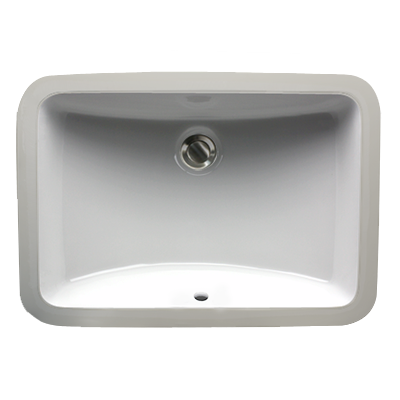 Nantucket Sinks - 18 Inch X 12 Inch Undermount Ceramic Sink In White