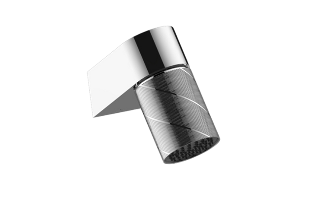 Graff - Riva Wall-Mount Contemporary Oblique Knurl Showerhead