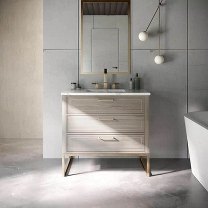 Bemma - Markham 36 Inch Bathroom Vanity with Top and Sink
