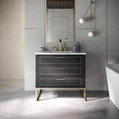 Bemma - Markham 36 Inch Bathroom Vanity with Top and Sink
