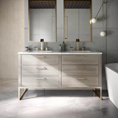 Bemma - Markham 60 Inch Bathroom Vanity with Top and Sink