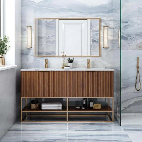 Bemma - Terra 60 Inch Bathroom Vanity with Top and Sink