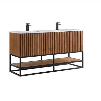 Bemma - Terra 60 Inch Bathroom Vanity with Top and Sink
