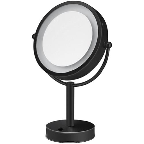 Ico - 8.5 Inch Double Sided Lighted Freestanding Mirror