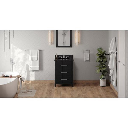 Jeffrey Alexander - 24 Inch Katara Vanity with Vanity Top and undermount rectangle bowl