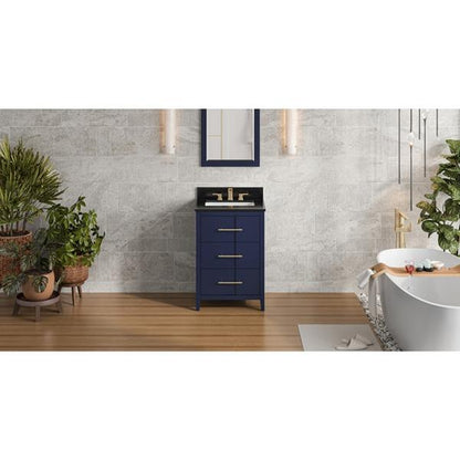 Jeffrey Alexander - 24 Inch Katara Vanity with Vanity Top and undermount rectangle bowl