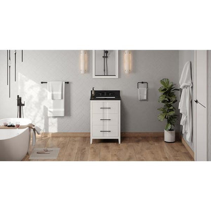 Jeffrey Alexander - 24 Inch Katara Vanity with Vanity Top and undermount rectangle bowl