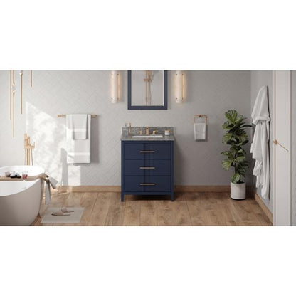 Jeffrey Alexander - 30 Inch Katara Vanity with Vanity Top and undermount rectangle bowl