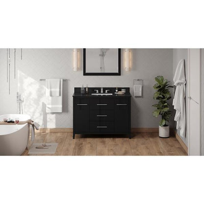 Jeffrey Alexander - 48 Inch Katara Vanity with Vanity Top and undermount rectangle bowl