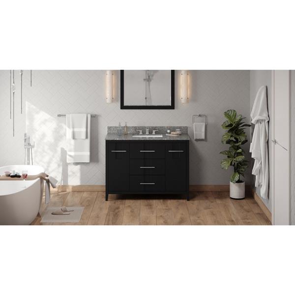 Jeffrey Alexander - 48 Inch Katara Vanity with Vanity Top and undermount rectangle bowl