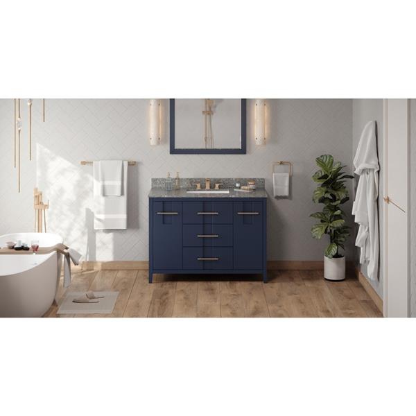 Jeffrey Alexander - 48 Inch Katara Vanity with Vanity Top and undermount rectangle bowl