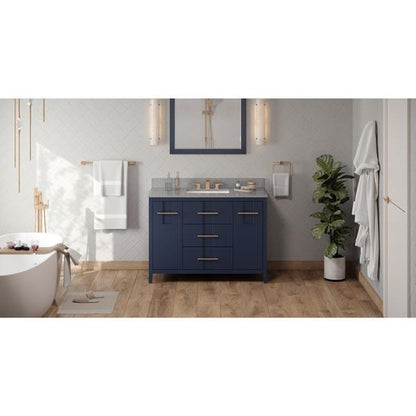 Jeffrey Alexander - 48 Inch Katara Vanity with Vanity Top and undermount rectangle bowl