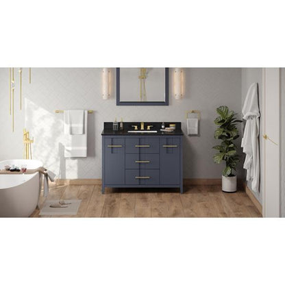 Jeffrey Alexander - 48 Inch Katara Vanity with Vanity Top and undermount rectangle bowl
