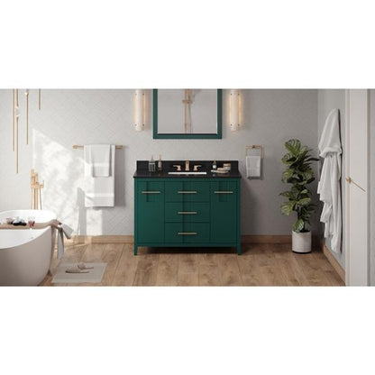 Jeffrey Alexander - 48 Inch Katara Vanity with Vanity Top and undermount rectangle bowl