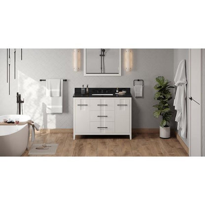 Jeffrey Alexander - 48 Inch Katara Vanity with Vanity Top and undermount rectangle bowl