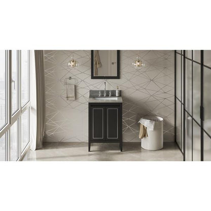 Jeffrey Alexander - 24 Inch Percival Vanity with Vanity Top and undermount rectangle bowl